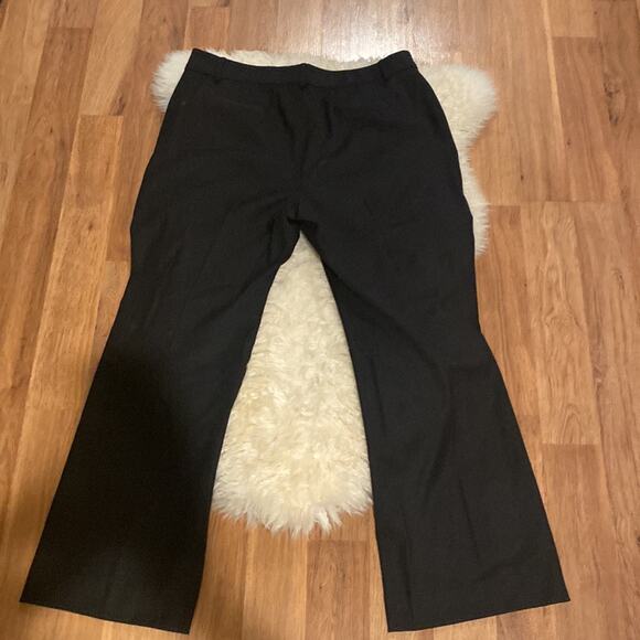 Anne Klein Black Wool Suit Pants/Trousers Flat Front EUC Sz 14P Business - Picture 5 of 10